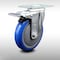 Service Caster 5 Inch SS Blue Polyurethane Top Plate Caster with Total Lock Brake SCC SCC-SSTTL20S514-PPUB-BLUE - alternate 1